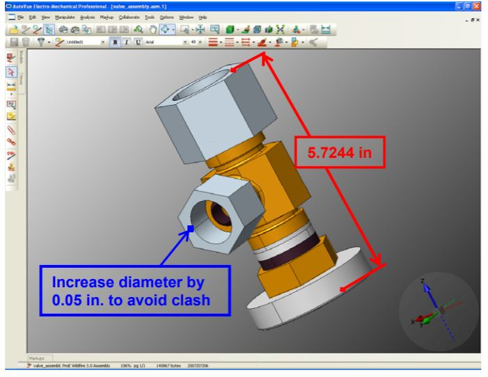 screenshot of AutoVue Enterprise Visualization